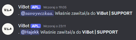 Wiadomości Powitalne Discord